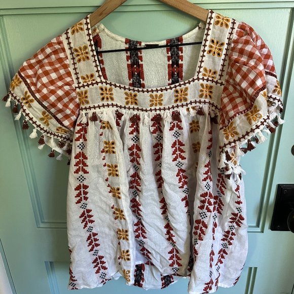 Dodo Bar Or Square Neck Blouse - Picture 2 of 5